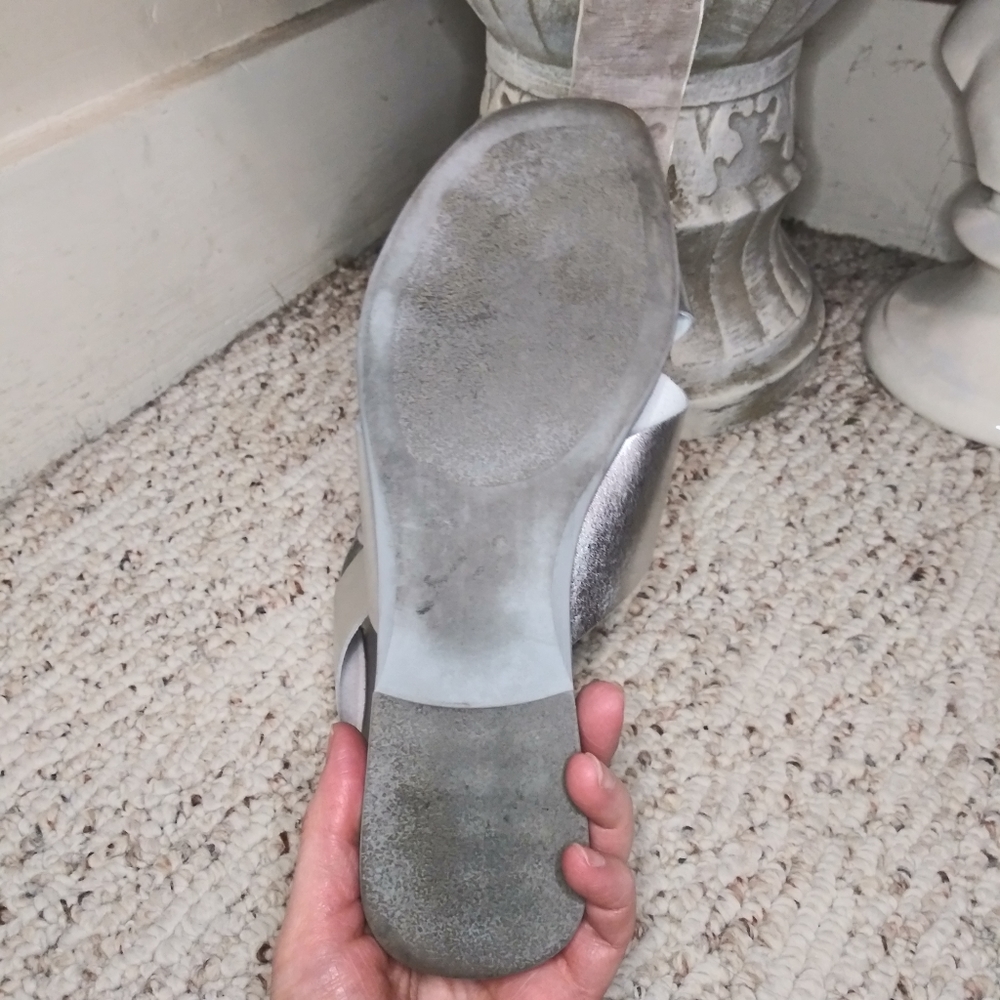 Anthropologie Silver Sandals - Picture 6 of 7